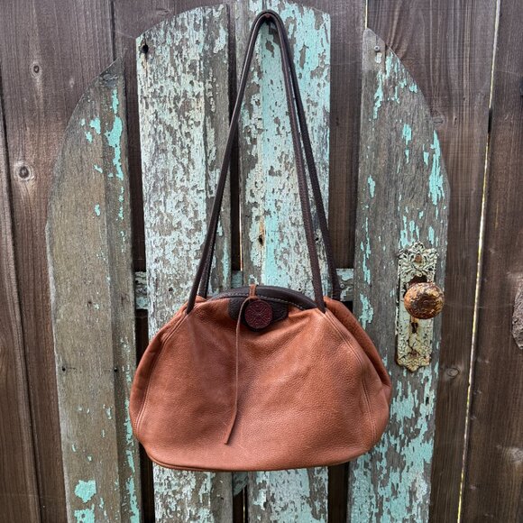 Amann Quality Leather Shoulder Bag Vintage - Picture 3 of 10